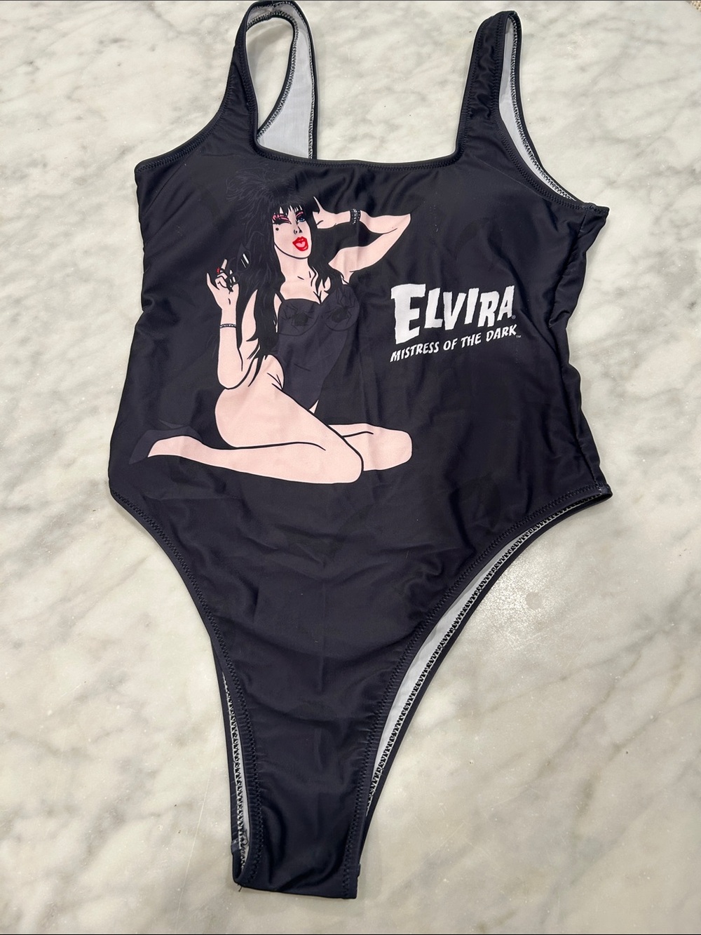 Cakeworthy Elvira Black 'Mistress of the Dark' Women's One-Piece Swimsuit